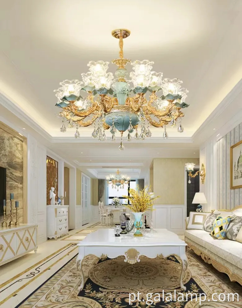 Candelador de luxo de cristal elegante K9 para hotéis